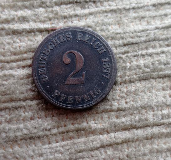 Werty71 Германия 2 пфеннига 1877 A