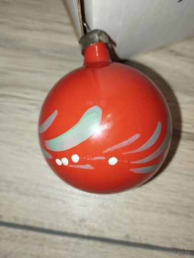 Ёлочная игрушка СССР шар