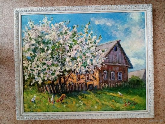Рыжов Н. "Весеннее настроение", 49х39см б/рамы. х.м.