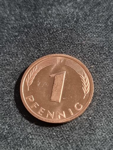 Германия 1 пфенниг 1991 F UNC
