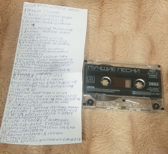 Аудиокассета "Игорь Крутой и Другие Звезды" БЕЗ ТОРГА. ПОЧТОЙ НЕ ВЫСЫЛАЮ