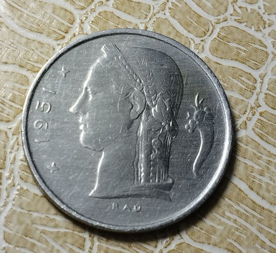 Бельгия. 1 франк 1951