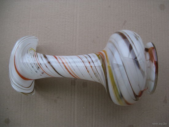 Ваза времён СССР цветное стекло