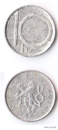 10 геллеров Чехия 1997 года
