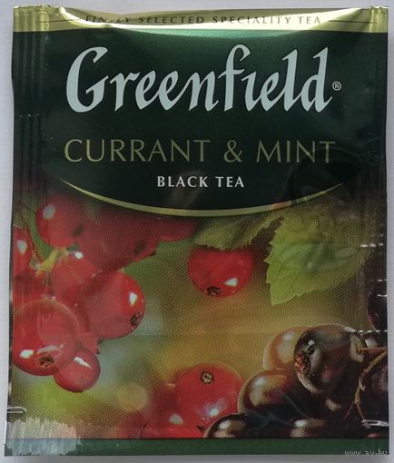 Чай Greenfield Currant & Mint (черный, мята, гибискус, лист и ягоды черной смородины) 1 пакетик