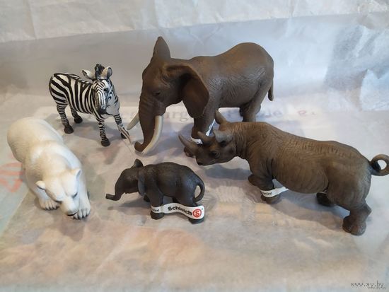 ФИГУРКИ ДИКАХ ЖИВОТНЫХ ШЛЯЙХ(ГЕРМАНИЯ) одним лотом