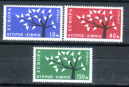 Кипр - 1963г. - Европа - 3 марки - полная серия, MNH [Mi 215-217]. #4-B6-Z-1-3
