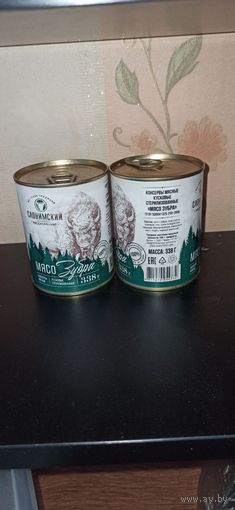 Тушёнка из мяса ЗУБРА