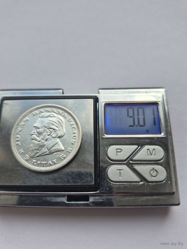 5 лит 1936 года. Литва, Первая Республика (1925 - 1938). Серебро 750. Монета не чищена. Sm45452.