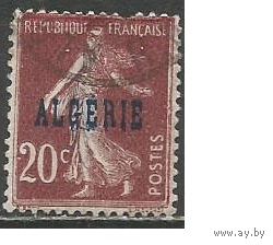 Алжир(французский). Сеятель. Надпечатка на Франции. 1924г.Mi#9.
