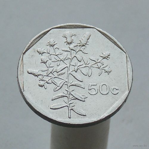 Мальта 50 центов 1992