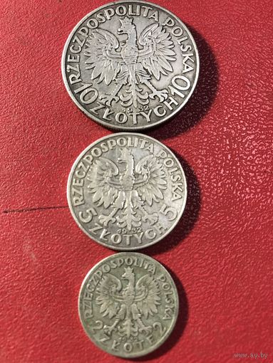 10.5.2.злотых.1932г.цена за все.