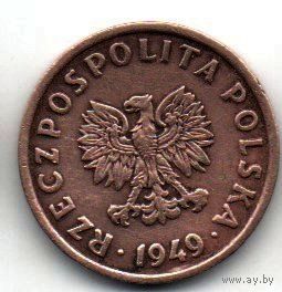 РЕСПУБЛИКА ПОЛЬША. 5 ГРОШЕЙ  1949. НЕЧАСТАЯ