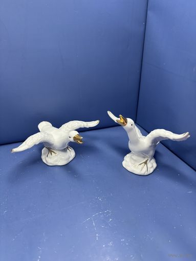 Статуэтка фарфор пара лебедей СССР