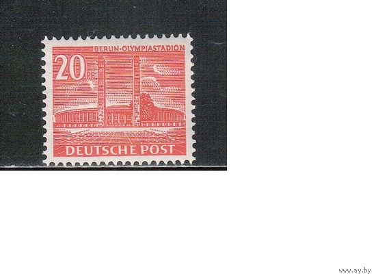 Германия(Берлин)-1953,(Мих.113)  *   , Спорт, Стадион