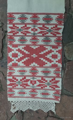 Рушник старинный,  домотканый. Ткачество. Hand made.