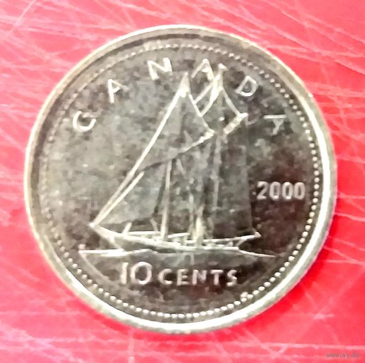 10 центов * 2000 * Канада * Елизавета 2 * Никель * Красивая !
