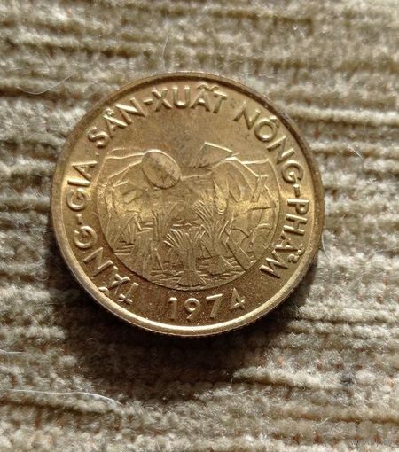 Werty71 Южный Вьетнам 10 донгов 1974 фао донг