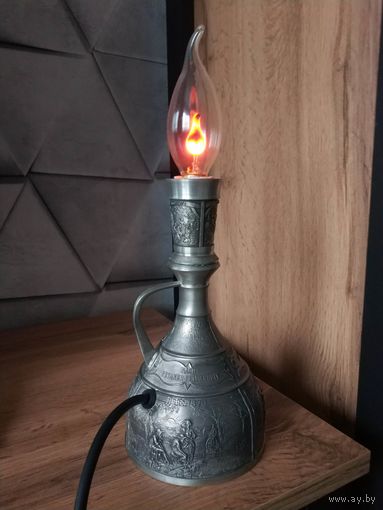 Светильник оловянный настольный
