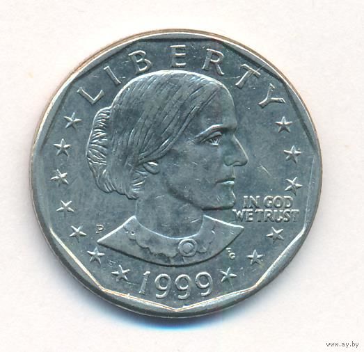 1 доллар США 1999 год Сьюзен Б. Энтони двор P _состояние UNC