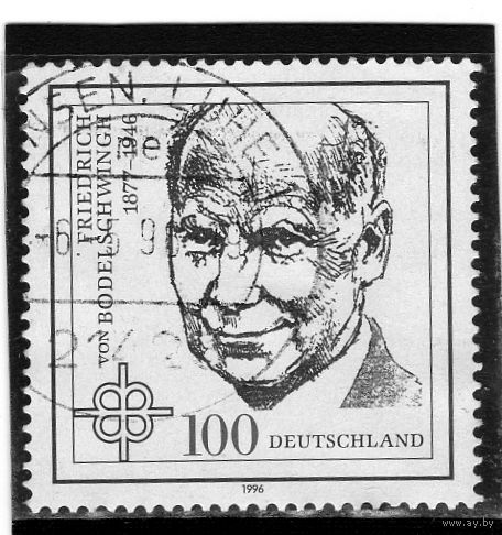 Германия. Ми-1835. Фридрих фон Бодельшвинг (1877-1946). Серия: 50-я годовщина смерти. Фридриха фон Бодельшвинга. 1996.