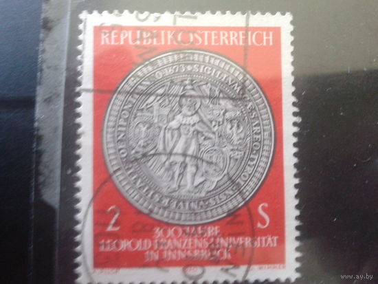 Австрия 1970 300 лет университету в Инсбруке, штемпель