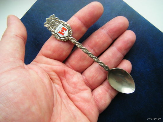 Коллекционная ложка. Голландия. Эмаль.
