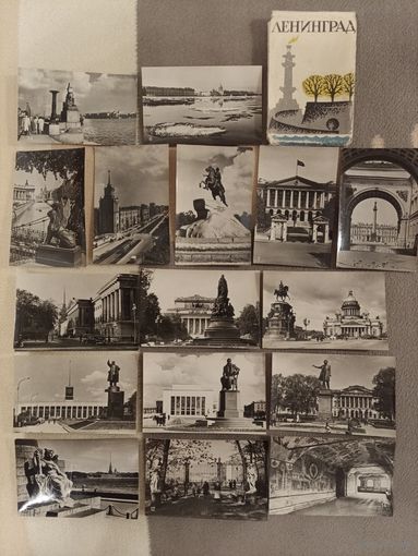 Набор мини-открыток Ленинград 1967 г. 16 шт.