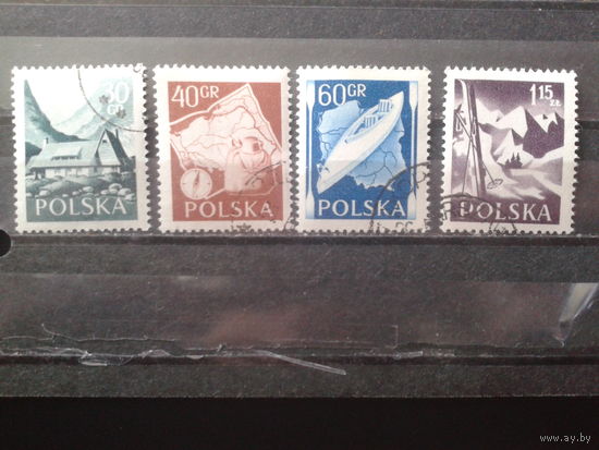 Польша 1956 Туризм, полная серия