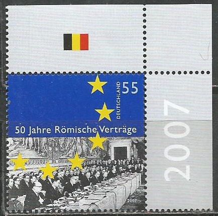 Германия. 50-летие Римского Договора.(Создание ЕС). 2007г. Mi#2593.
