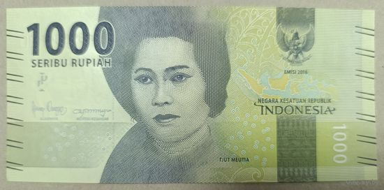 1000 рупий 2016 года - Индонезия - UNC