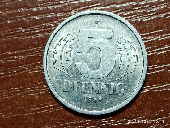 Германия 5 пфеннигов 1983