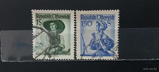 РАСПРОДАЖА АВСТРИЯ 1951г. Полная серия. Гаш.