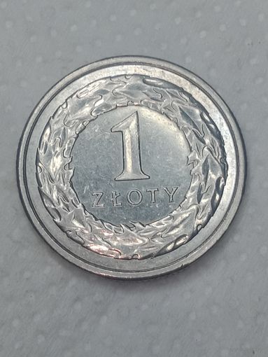 Польша 1 злотый 2013 года .