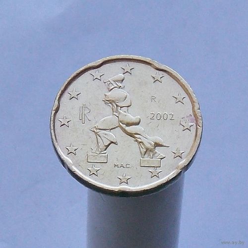 Италия 20 евроцентов 2002