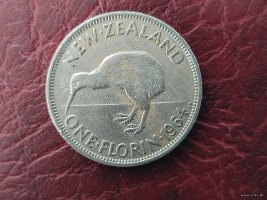 1 флорин Новая Зеландия 1964 г.