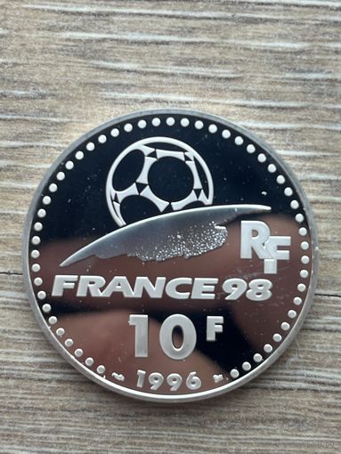 Серебряная монета Франции номиналом 10 франков