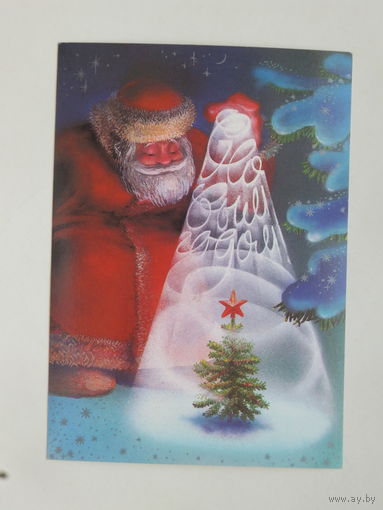 Воронин с новым годом 1985  10х15 см