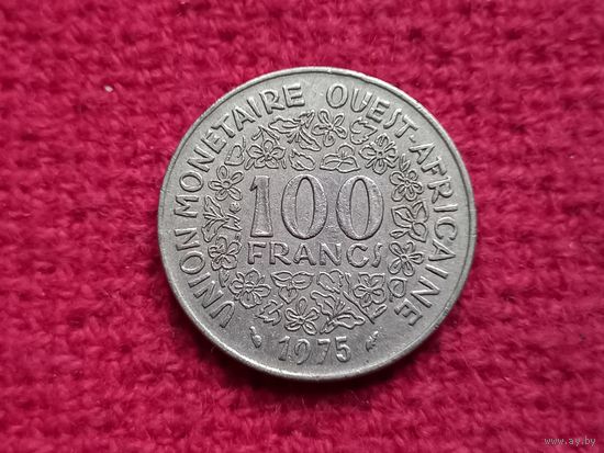 Западная Африка 100 франков 1975 г. Ал-5