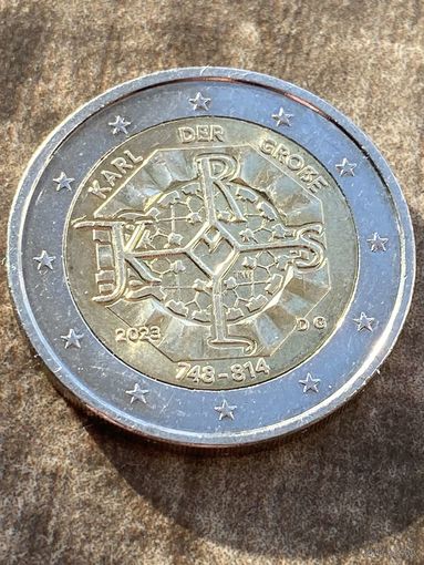 2 евро Германия Карл Великий 2023 год