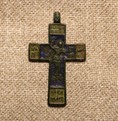 Крест / крестик Бесогон в эмали