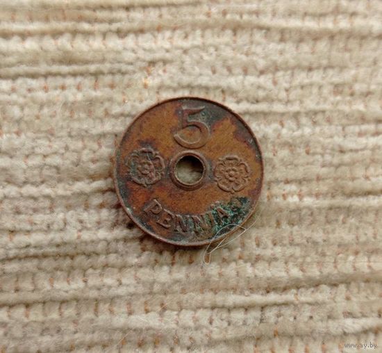 Werty71 Финляндия 5 пенни 1941