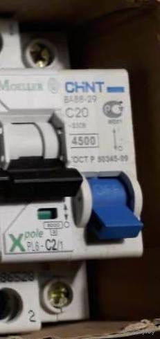 Автоматический выключатель ВА88-29 С20 4500 1 полюс CHINT