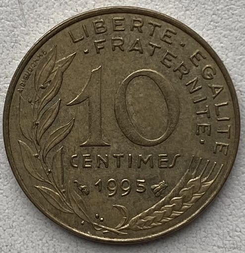 Франция 10 сантимов 1995 г.