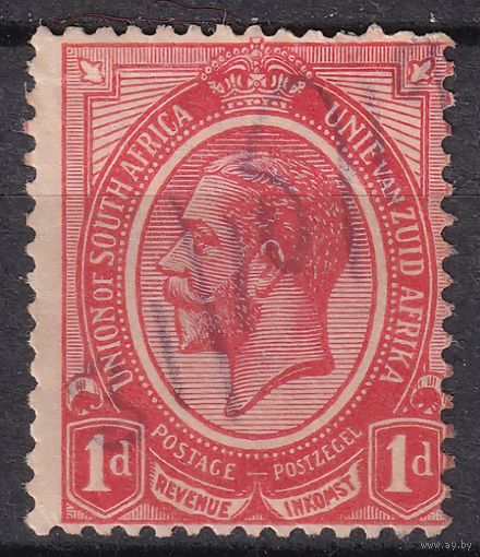 193.BrK. Великобритания. Колонии. Южно - Африканский Союз. Георг V. Стандарт. 1913 г. 1d. Mi.##3Ac.