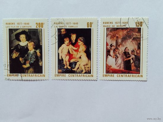 Марки  Живопись Рубенс   ЦАР 1978  3 шт. -  3,00 руб.