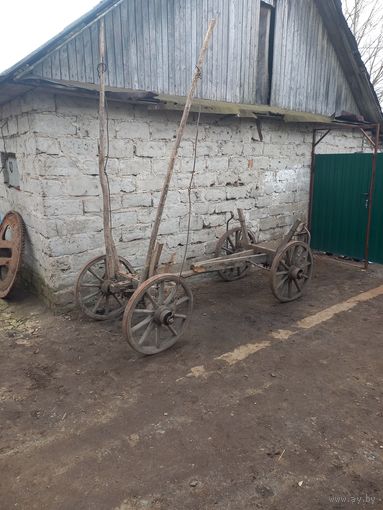 Старинная телега, воз, повозка