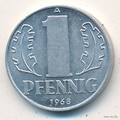 Германия (ГДР) 1 пфенниг 1968
