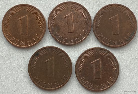 Германия 1 пфенниг 1994 г. D. Цена за 1 шт.