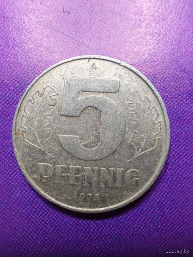 Германия ГДР 5 пфеннингов 1975 А
